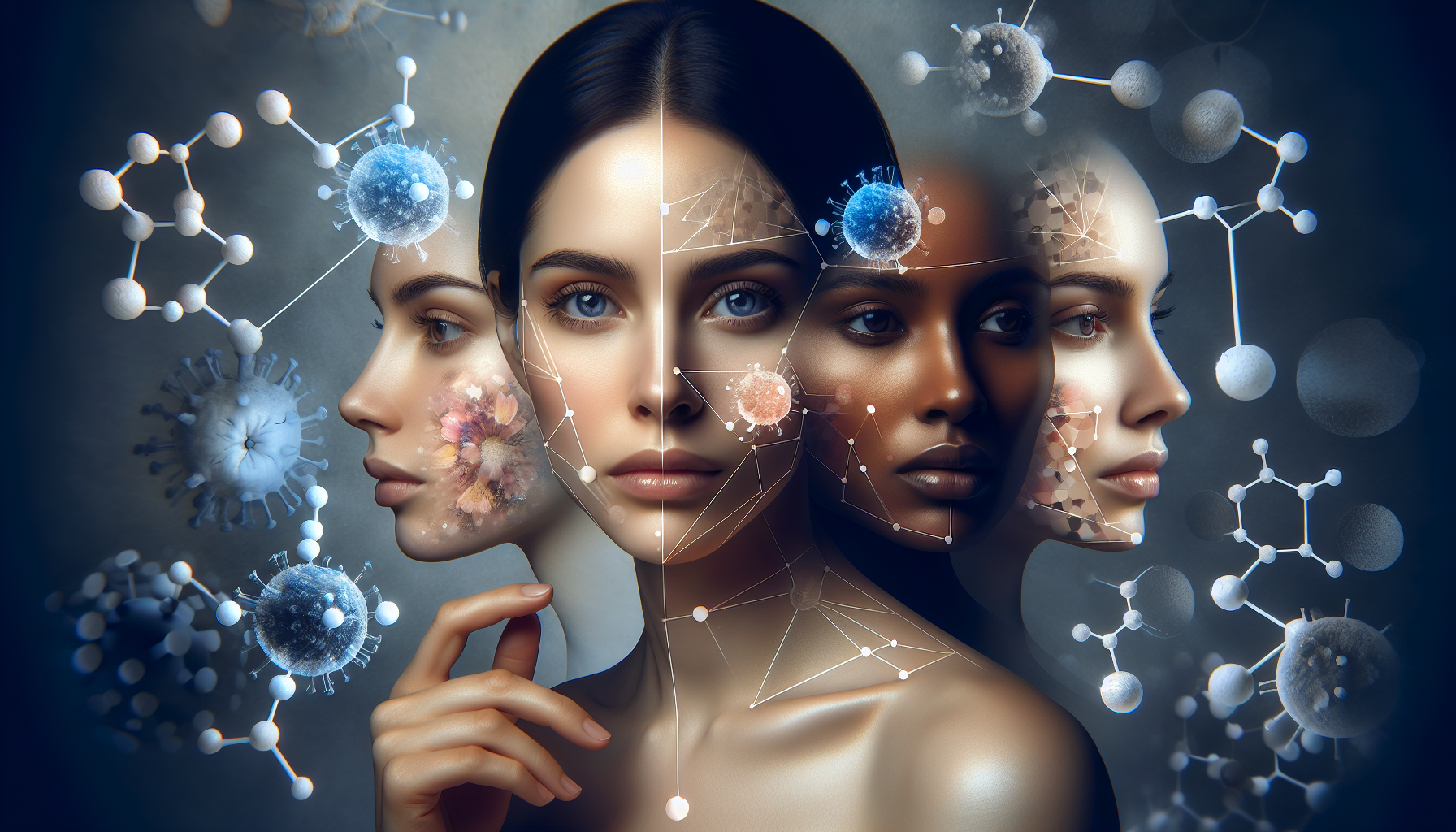 Eine Untersuchung der Haut von Frauen zeigt deutliche chemische Veränderungen als Reaktion auf psychischen Stress