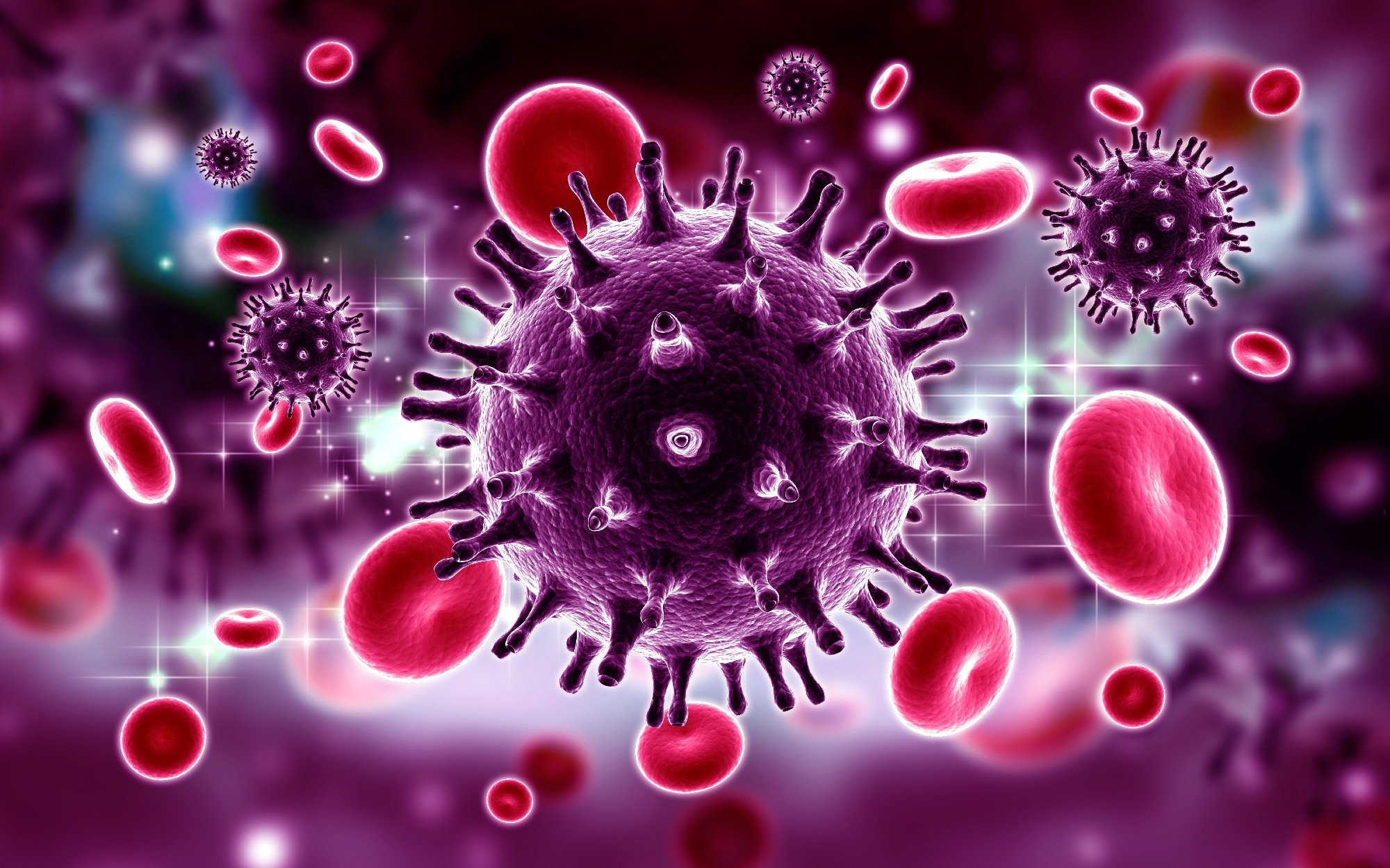 Studie: Die Hüllproteine von SARS-CoV-2 und SARS-CoV reduzieren wirksam die Infektiosität des Humanen Immundefizienzvirus Typ 1 (HIV-1). Bildnachweis: RAJ CREATIONZS/Shutterstock Studie: Die Hüllproteine von SARS-CoV-2 und SARS-CoV reduzieren wirksam die Infektiosität des Humanen Immundefizienzvirus Typ 1 (HIV-1). Bildnachweis: RAJ CREATIONZS/Shutterstock