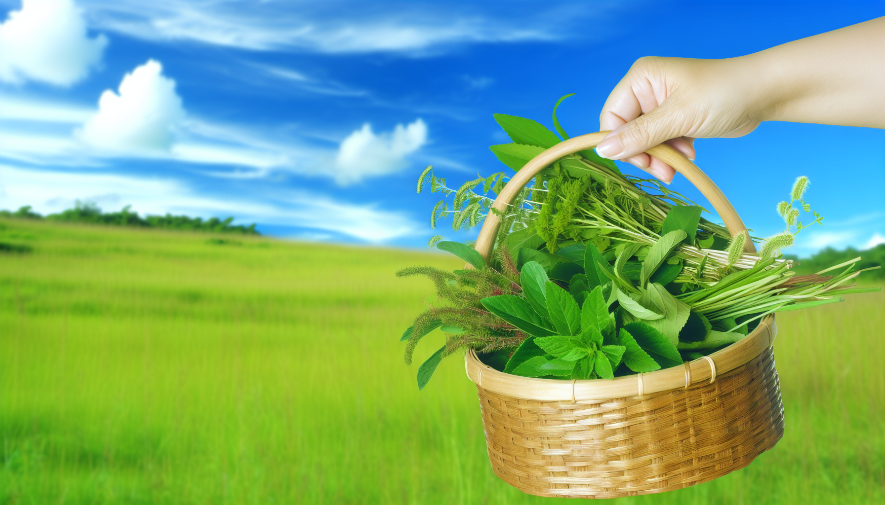 Kräuter für die Hausapotheke unterwegs