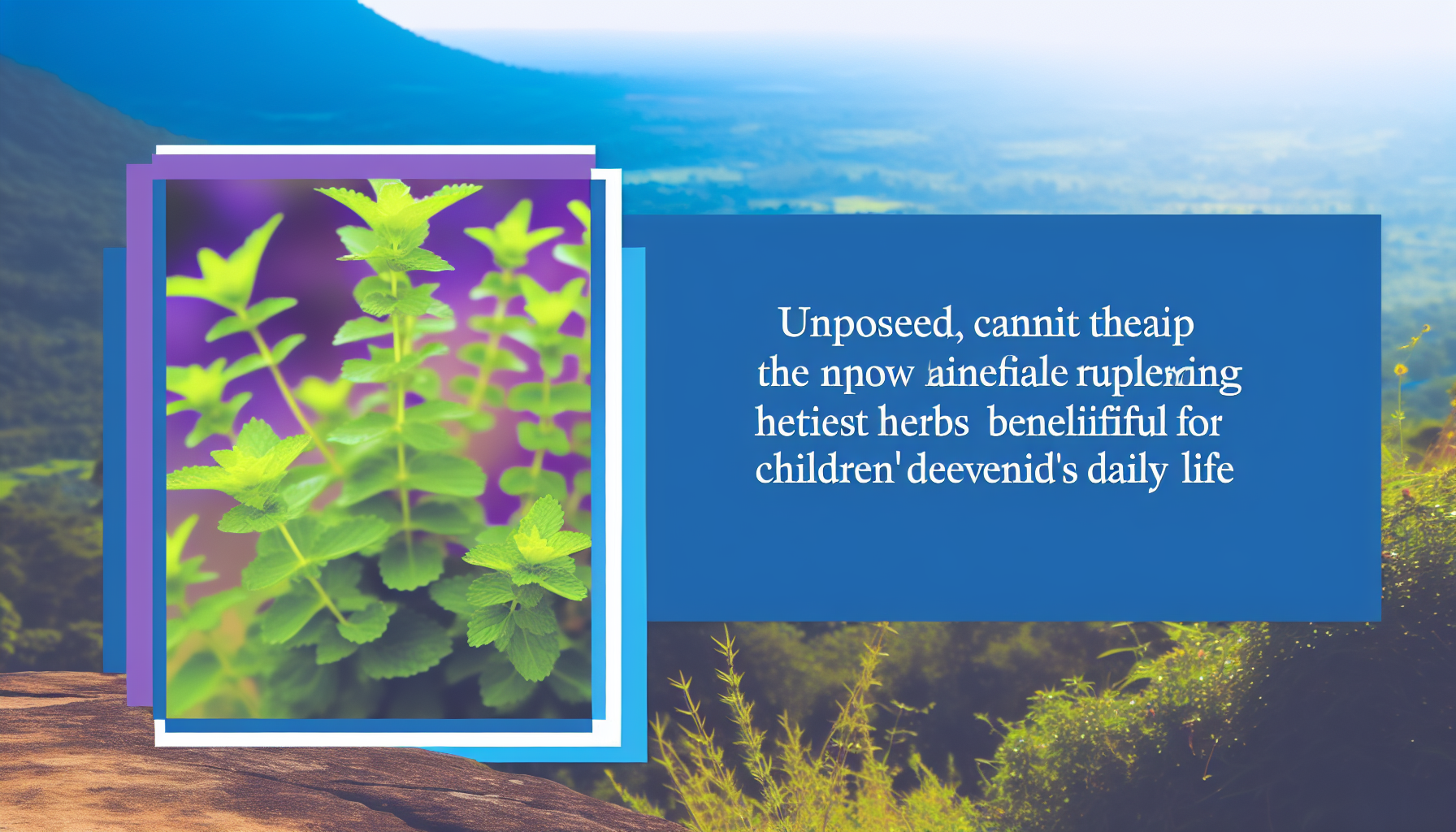 Die besten Kräuter für den Kinderalltag